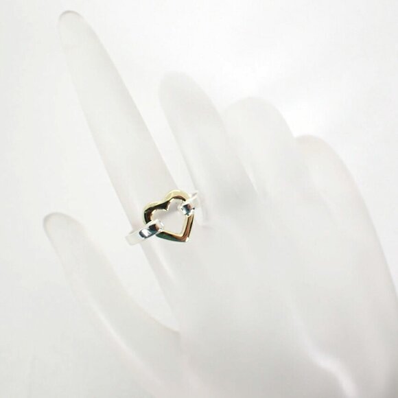 TIFFANY Authentic Gold Heart Ring - Picture 4 of 10